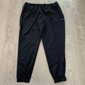 National‎ Geographic Track Pants Ankle Zip Drawstring Black XL Hiking Active